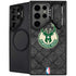 NBA Milwaukee Bucks Rusted Dark Galaxy S25 Ultra Kickstand Case